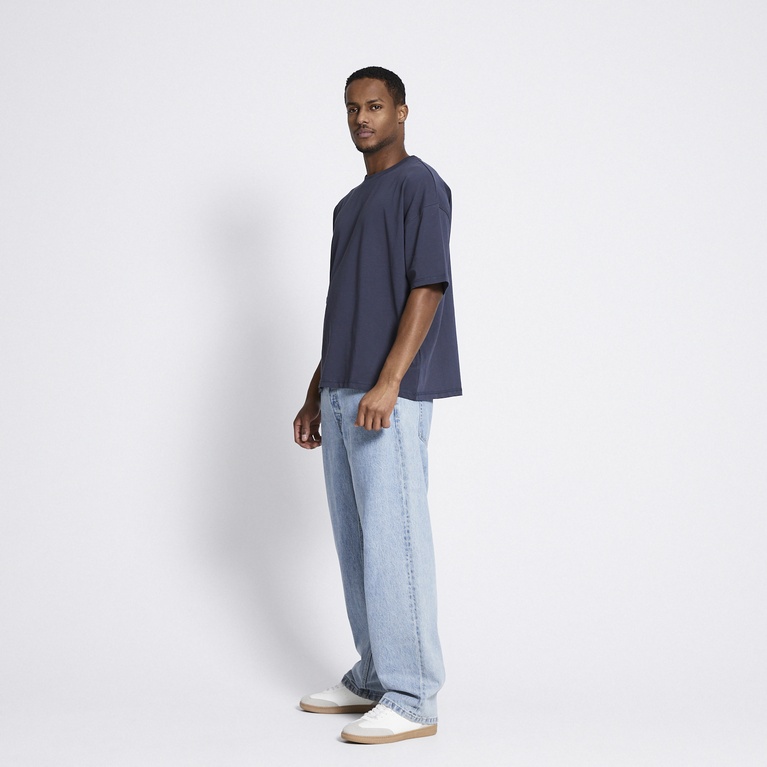 Heavy boxy tee "Mikael" Navy